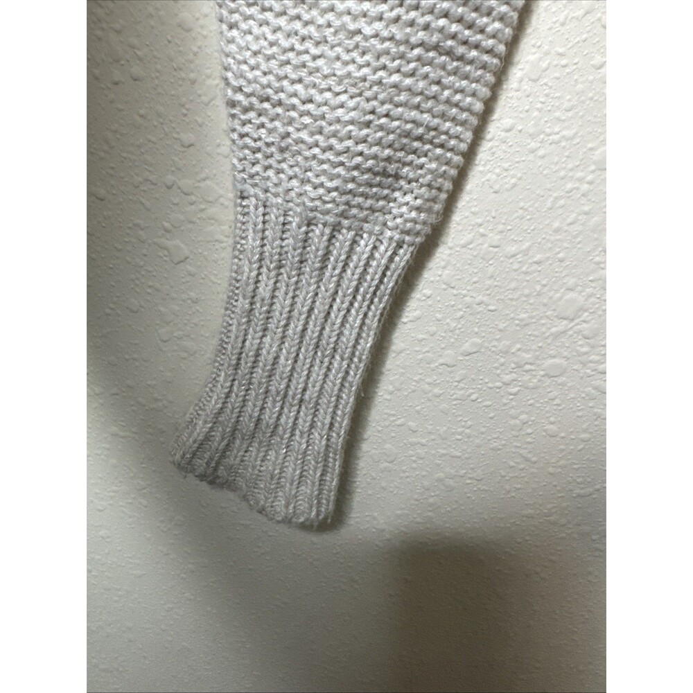Susina Womens Hi-Low Sweater Size L Oatmeal Beige Long Sleeve Relaxed Pullover - Picture 6 of 10